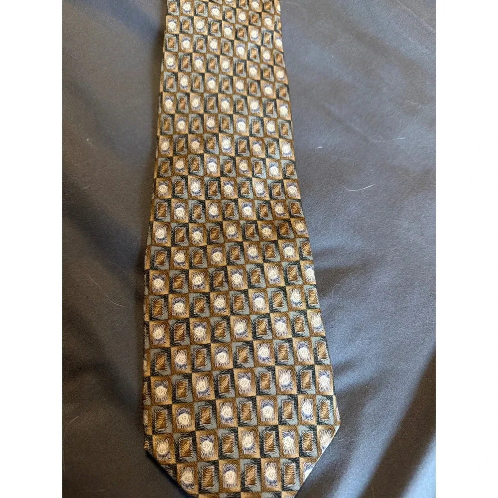 Mens Silk Tie Lot 8pc Polo Ralph Lauren Tommy Hilfiger Paisley Plaid Geometric